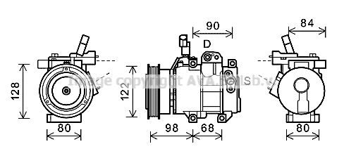 AVA QUALITY COOLING Компрессор, кондиционер HYK272